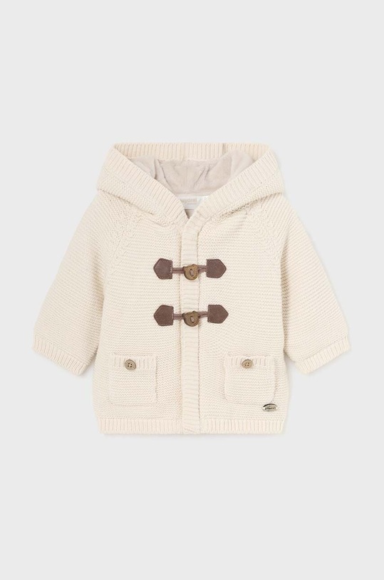 Mayoral Newborn kardigan dziecięcy 2303.1A.Newborn.9BYH beżowy AW24