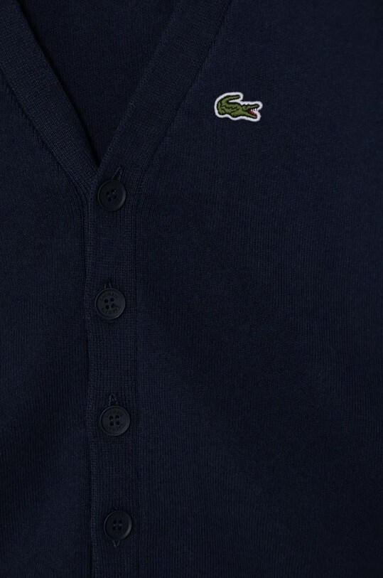 Мальчик Детский кардиган с примесью шерсти Lacoste AJ4981 тёмно-синий