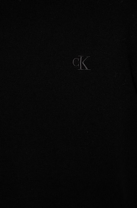 Хлопчик Дитячий бавовняний светр Calvin Klein Jeans IB0IB02221.9BYH чорний