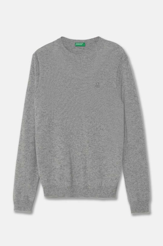 Детский свитер с примесью шерсти United Colors of Benetton с добавлением шерсти серый 1032C106W.G.Seasonal