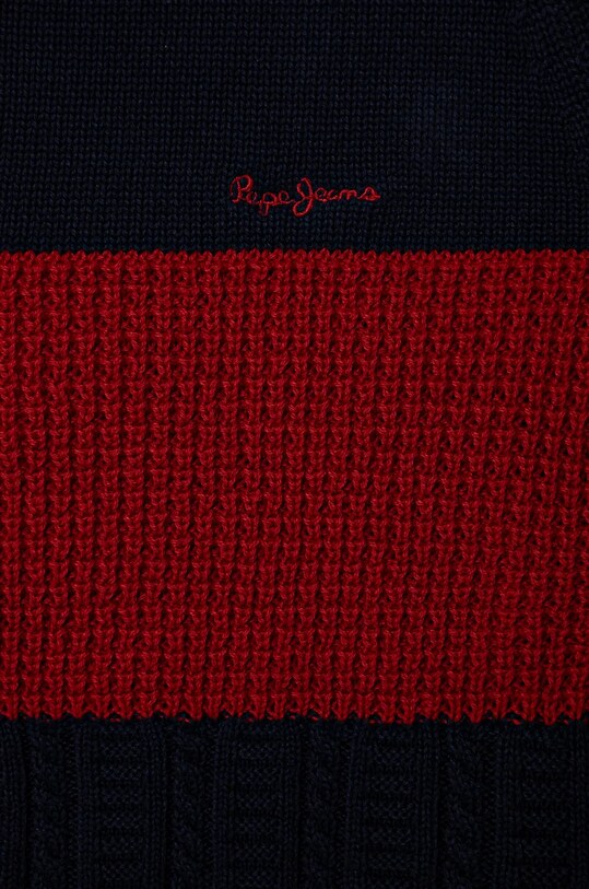 Мальчик Детский хлопковый свитер Pepe Jeans DALMAR PB701229 красный