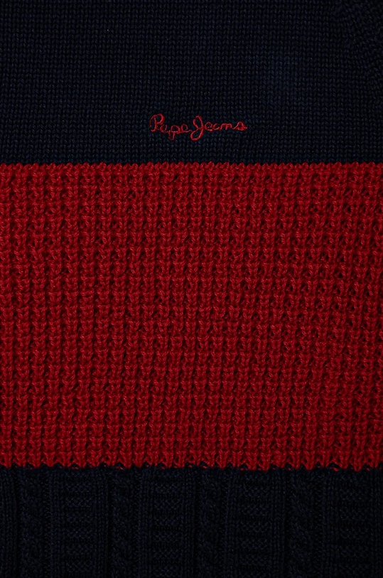 Хлопчик Дитячий бавовняний светр Pepe Jeans DALMAR PB701229 червоний