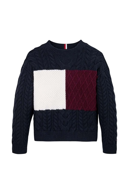 Tommy Hilfiger sweter KB0KB09251.9BYH.128.176 granatowy AW24