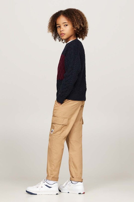 Tommy Hilfiger sweter granatowy KB0KB09251.9BYH.128.176