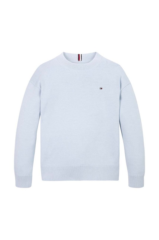 Dětský bavlněný svetr Tommy Hilfiger KB0KB09466.9BYH.128.176 modrá AW24
