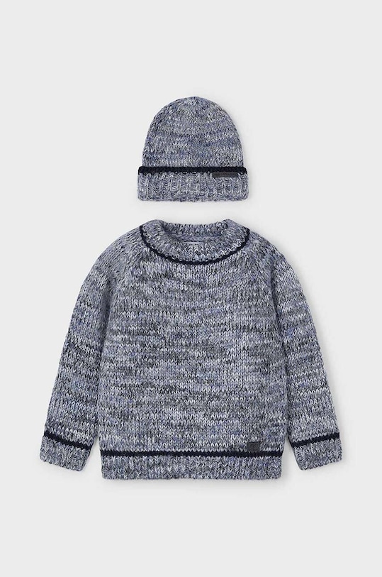 Detský sveter Mayoral stredne hrubá modrá 4339.5D.Mini