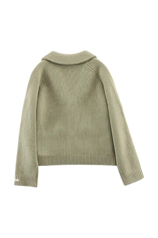Dječaci Vuneni dječji kardigan Donsje Kicher Merino Wool Cardigan 4090400. zelena