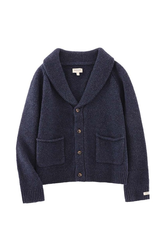 Vuneni dječji kardigan Donsje Kicher Merino Wool Cardigan 4090400. mornarsko plava AW24