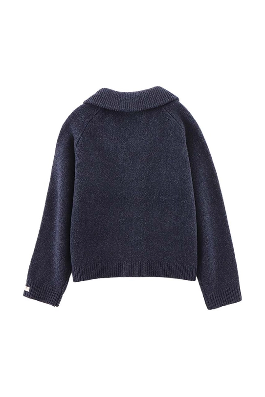 Chłopiec Donsje kardigan wełniany dziecięcy Kicher Merino Wool Cardigan 4090400. granatowy