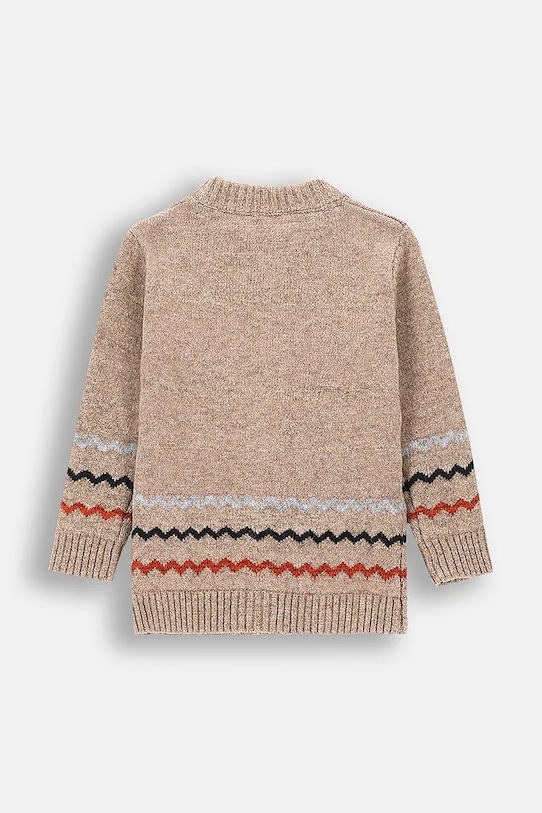 Kardigan za bebe Coccodrillo ZC4172201BBN bež AW24