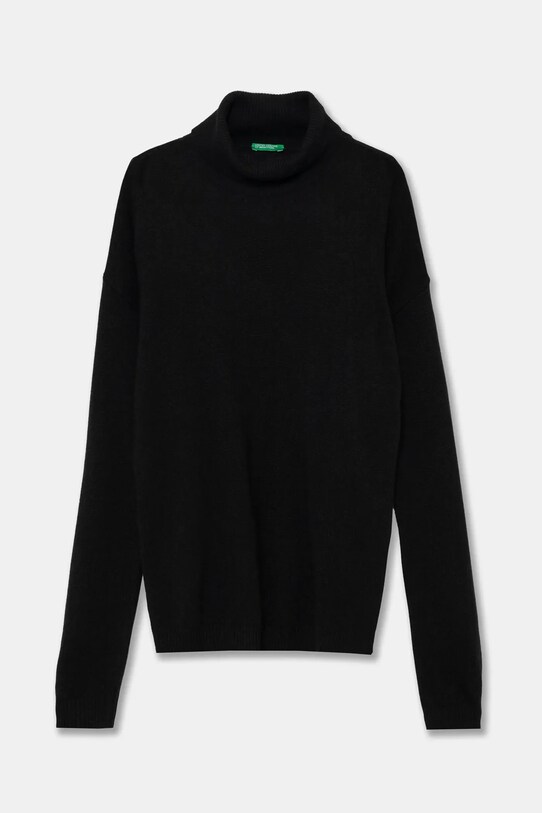 Παιδικό πουλόβερ από μείγμα μαλλιού United Colors of Benetton με μείγμα μαλλιού μαύρο 1032C200D.G.Reproposed