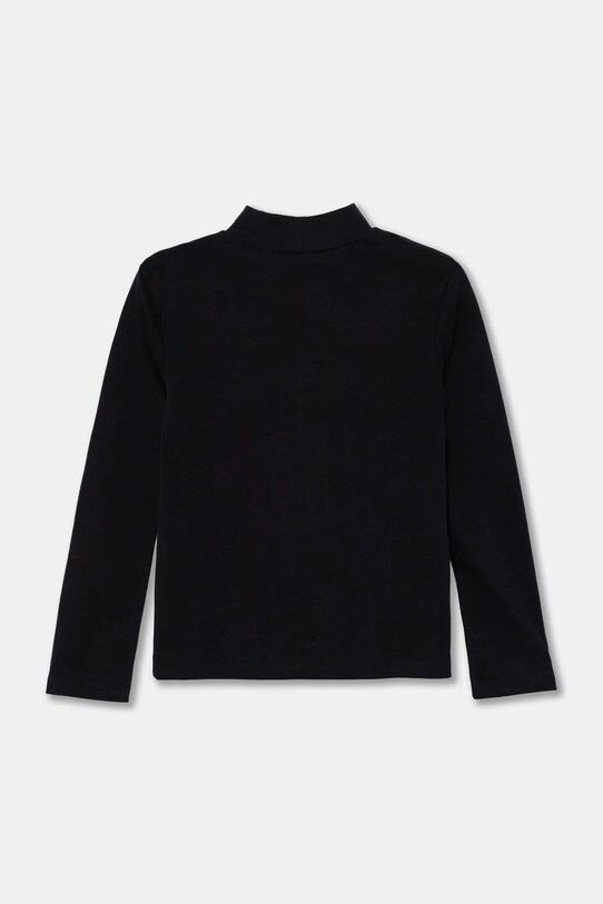 Detská bavlnená košeľa s dlhým rukávom United Colors of Benetton 3AOUC202V.G.Seasonal čierna AW24