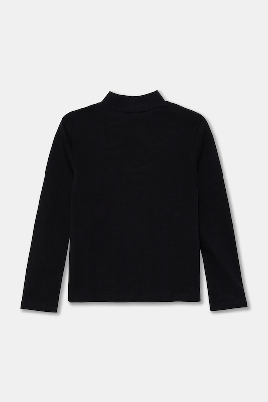 United Colors of Benetton longsleeve bawełniany dziecięcy 3AOUC202V.G.Seasonal czarny AW24