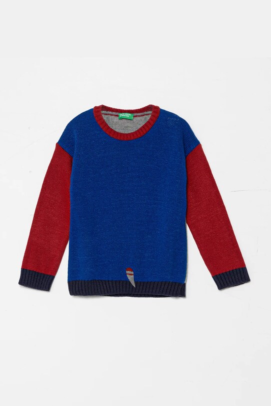 Детски пуловер United Colors of Benetton средно дебел тъмносин 1170H102U.P.Seasonal