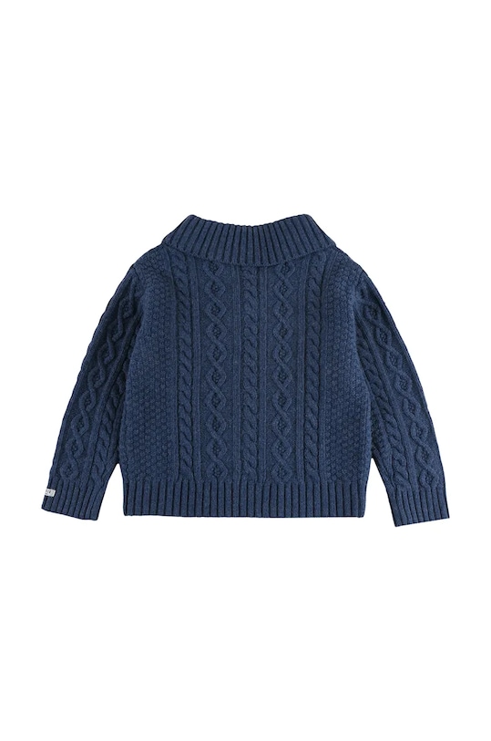 Băieți Donsje cardigan de lână pentru copii Jesper Cardigan 4084100.98.128 bleumarin