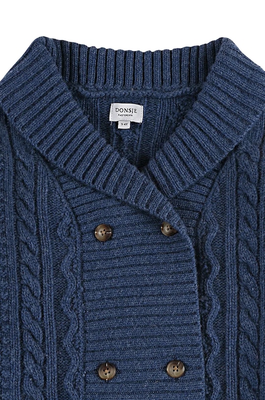 Donsje cardigan de lână pentru copii Jesper Cardigan 4084100.98.128 bleumarin