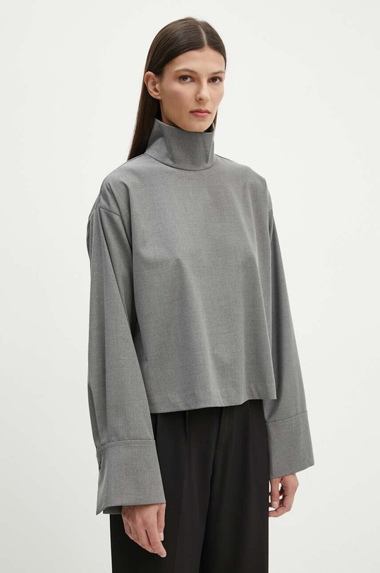 2NDDAY bluza 2ND Francisca - Classic Tailo uni gri 2244126169