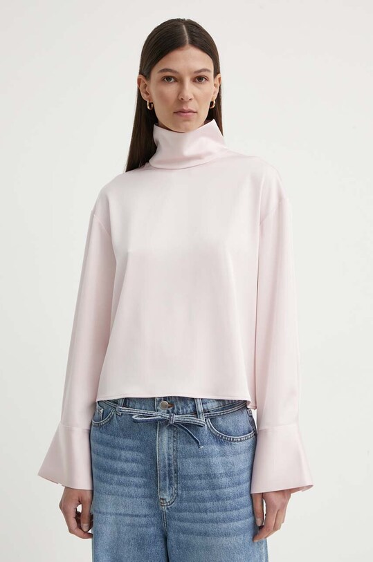 2NDDAY bluzka 2ND Francisca - Heavy Satin casual różowy 2244126279