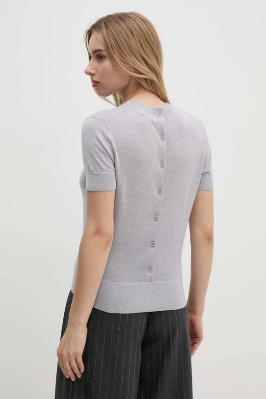 Calvin Klein sweter wełniany okrągły szary K20K207201