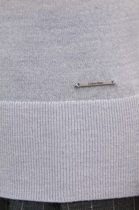 Calvin Klein sweter wełniany K20K207201 szary
