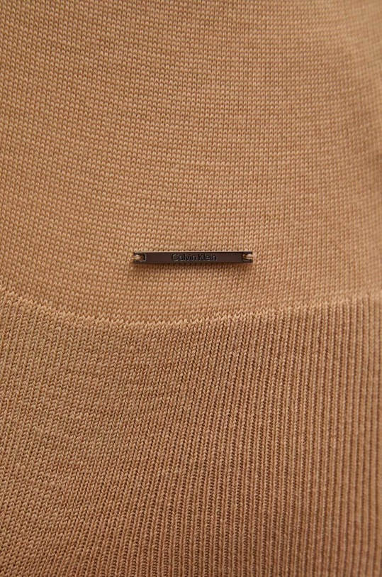 Calvin Klein pulover de lana K20K207201 maro