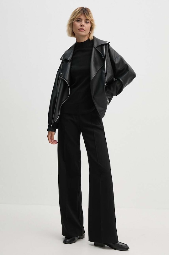 Vlněný svetr Calvin Klein K20K207206 černá AW24