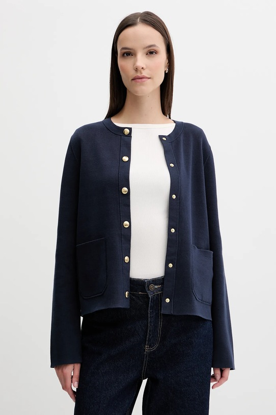 Ζακέτα διπλής όψης Tommy Hilfiger με μοτίβο σκούρο μπλε WW0WW40846