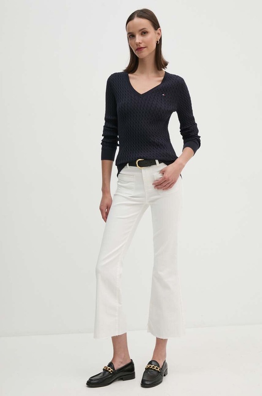 Svetr Tommy Hilfiger WW0WW40999 námořnická modř AW24