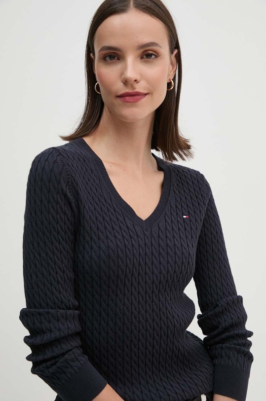 Svetr Tommy Hilfiger námořnická modř WW0WW40999