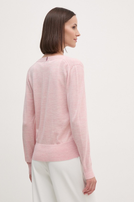 Oblečenie Vlnený kardigán Tommy Hilfiger WW0WW42140 ružová