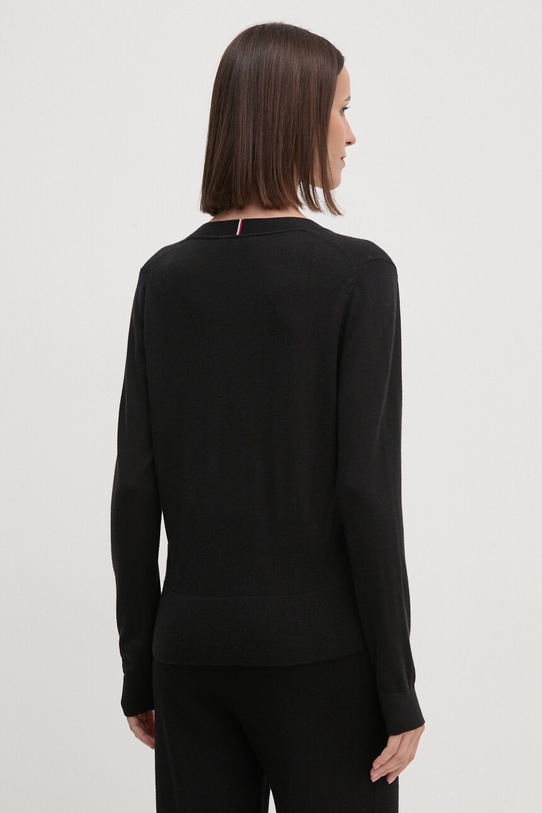 Odzież Tommy Hilfiger kardigan wełniany WW0WW42140 czarny