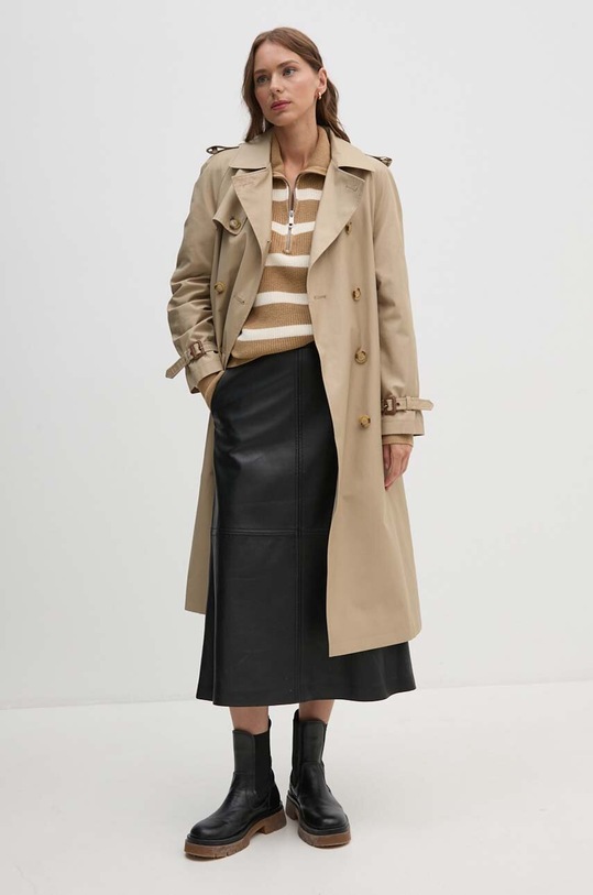 Tommy Hilfiger sweter bawełniany WW0WW42141 beżowy AW24