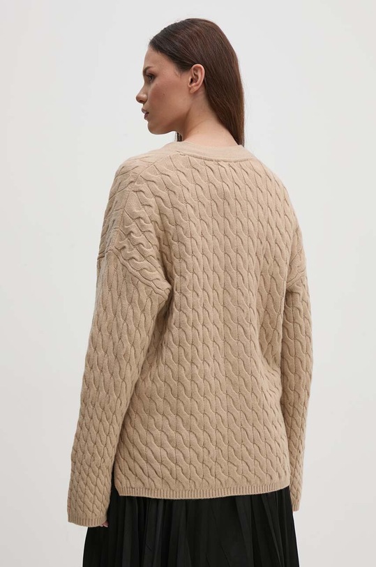 Odzież Tommy Hilfiger kardigan wełniany WW0WW42143 beżowy