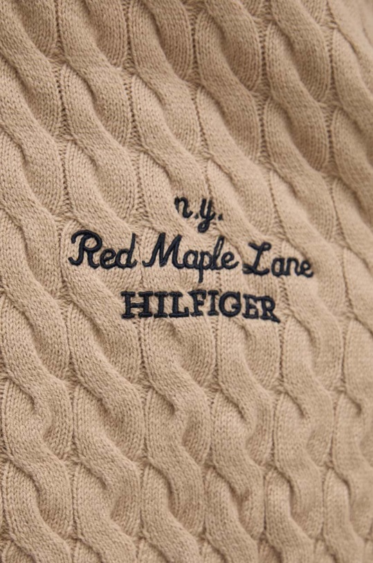 Tommy Hilfiger kardigan wełniany WW0WW42143 beżowy