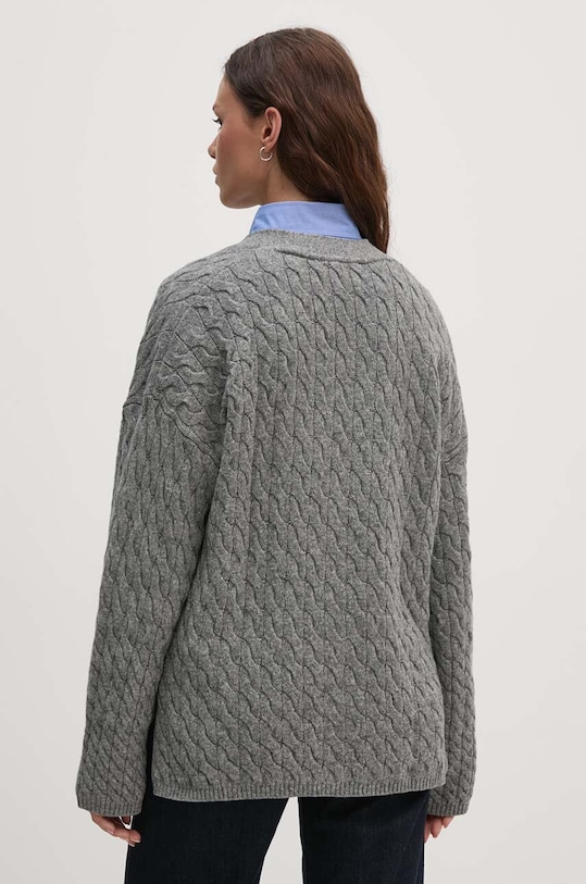 Odzież Tommy Hilfiger kardigan wełniany WW0WW42143 szary