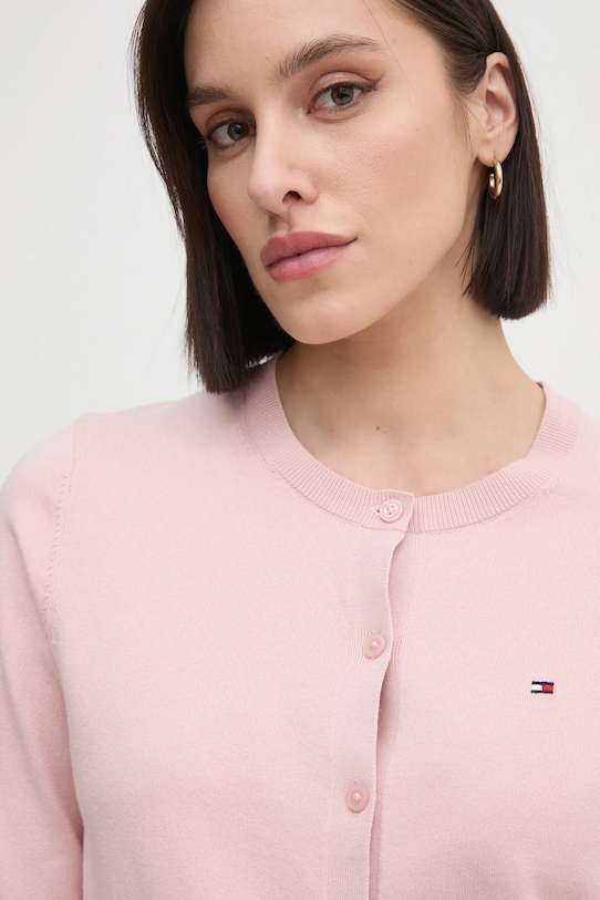 Джемпер Tommy Hilfiger WW0WW42370 рожевий