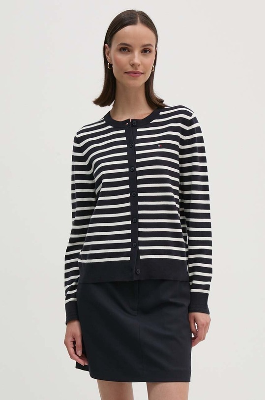 Tommy Hilfiger cardigan melange blu navy WW0WW42370