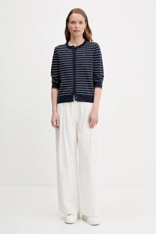 Tommy Hilfiger kardigán WW0WW42370 sötétkék SS25