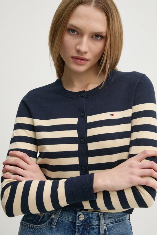 Tommy Hilfiger cardigan bleumarin WW0WW42370