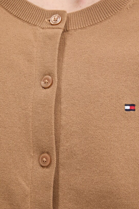 Tommy Hilfiger kardigán WW0WW42370 barna
