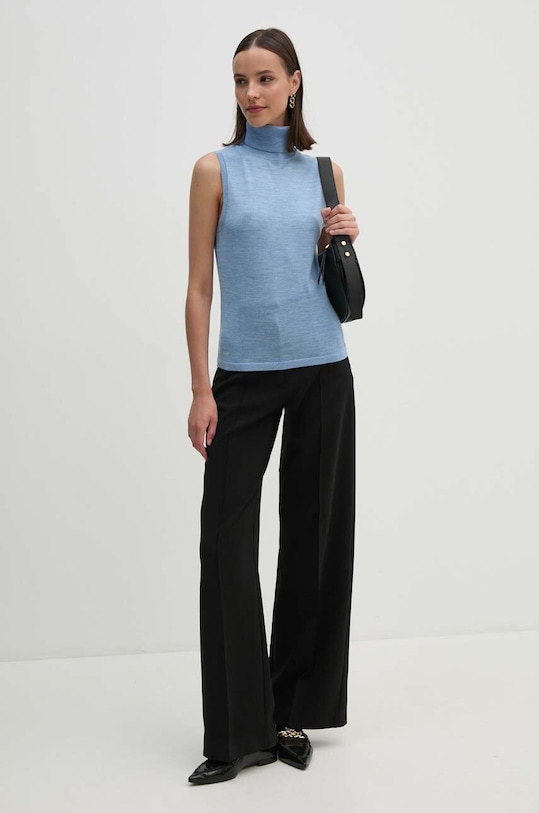 Vlněná vesta Tommy Hilfiger WW0WW42713 modrá AW24