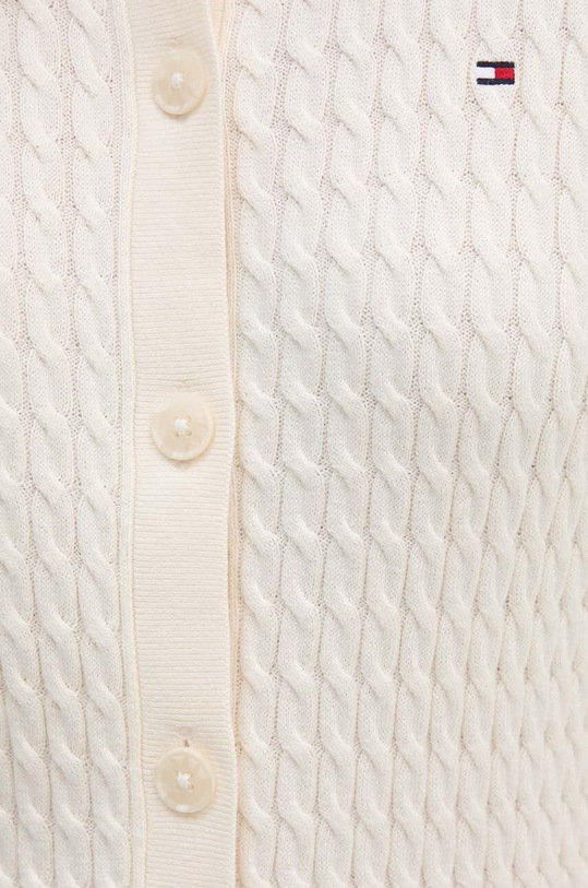 Tommy Hilfiger kardigan bawełniany WW0WW43329 beżowy