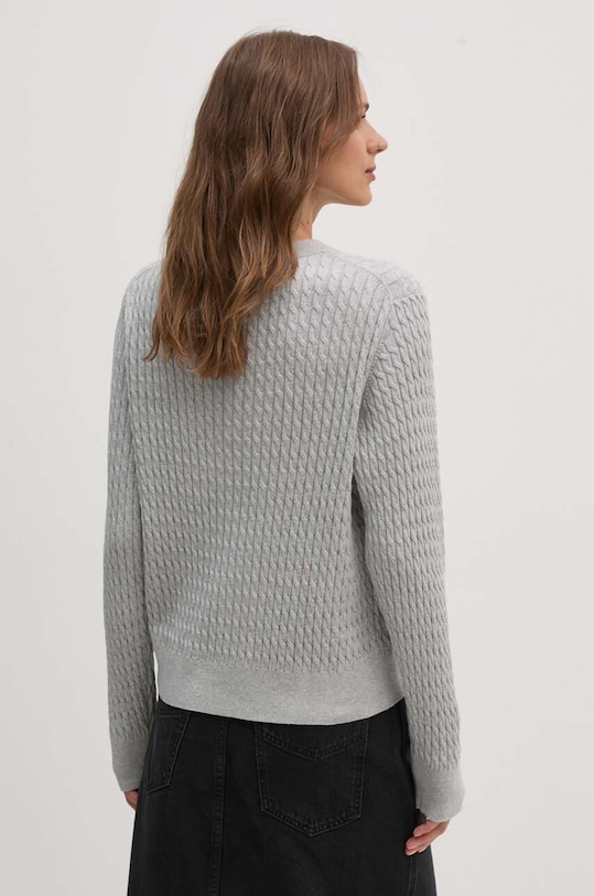 Odzież Tommy Hilfiger kardigan bawełniany WW0WW43329 szary