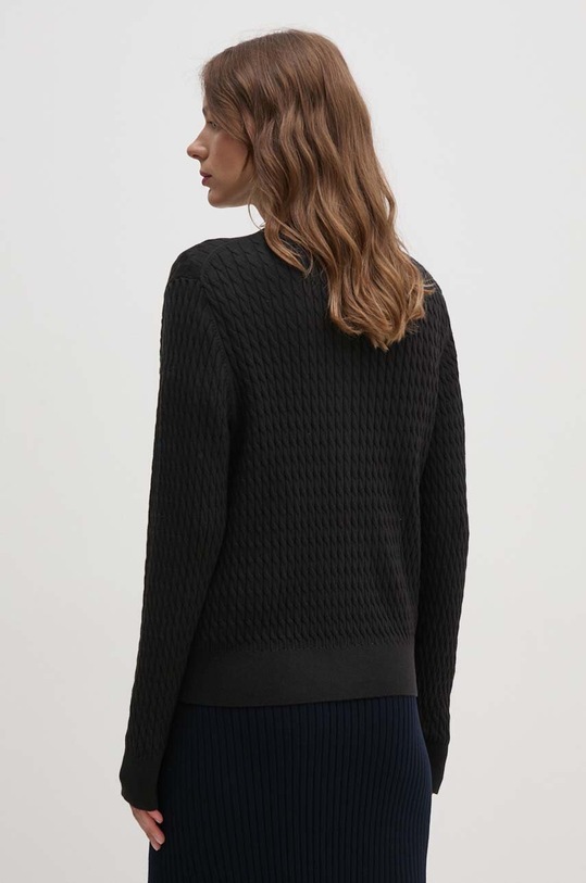 Odzież Tommy Hilfiger kardigan bawełniany WW0WW43329 czarny