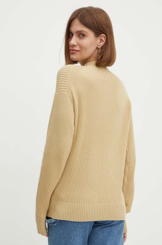 Oblečení Bavlněný svetr Calvin Klein Jeans J20J223609 béžová