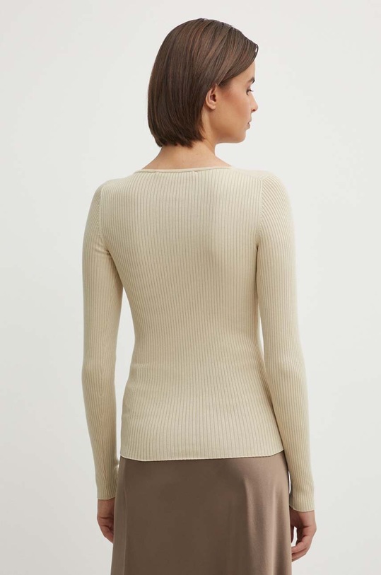 Oblečenie Tričko s dlhým rukávom Calvin Klein Jeans J20J223611 béžová