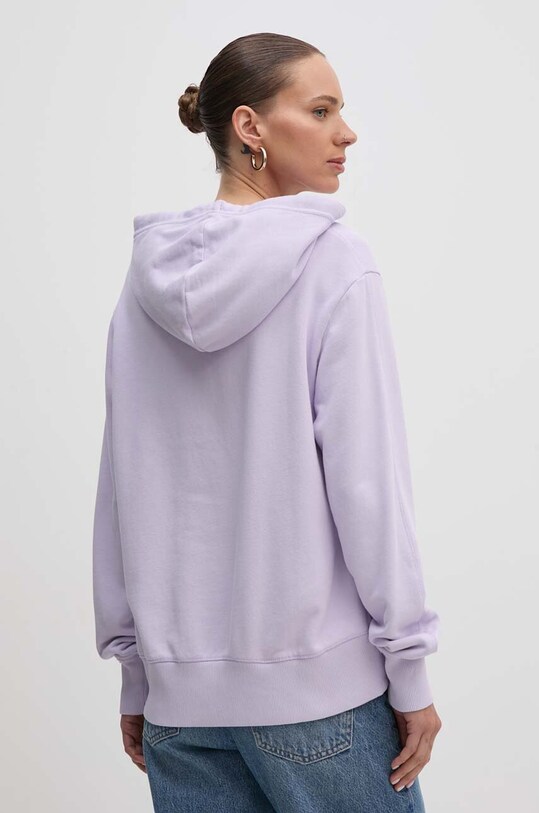 Одяг Бавовняна кофта Calvin Klein Jeans J20J223534 фіолетовий