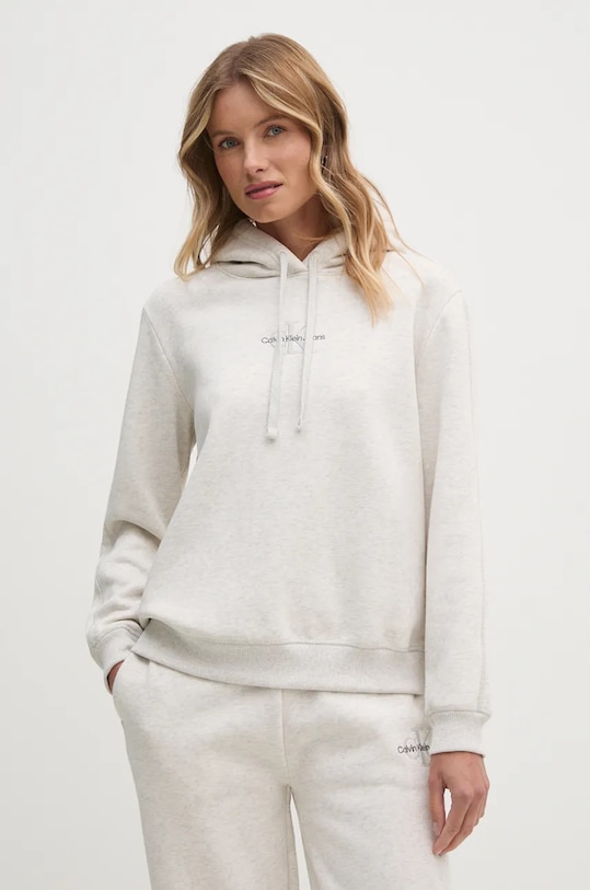 Calvin Klein Jeans bluza imprimeu gri J20J223536