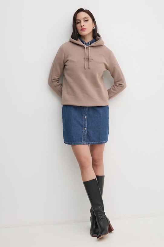 Calvin Klein Jeans bluza J20J223536 bej NC24