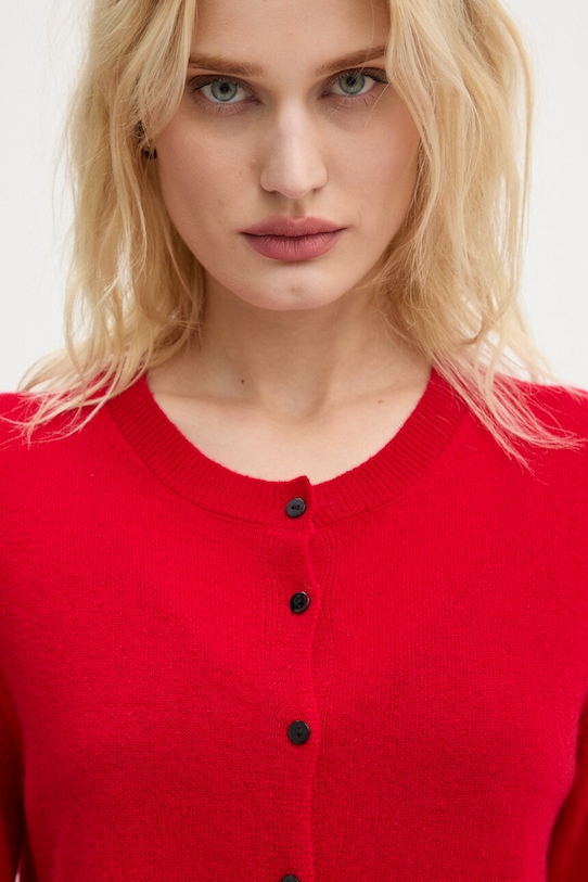 Kašmírový kardigan Herskind Roselle červená 5241969